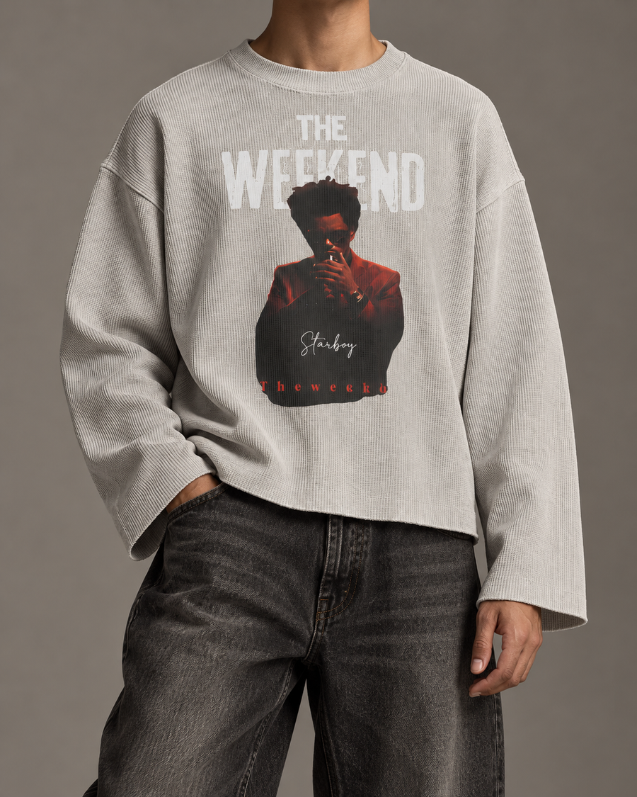 BLURR STREET Men’s Waffle Tees studio campaign