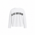 High Decibel Waffle Cropped T-Shirt – White Oversized Unisex