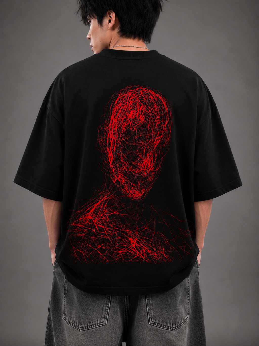 Silent Moves Oversized T-Shirt for Men | Heavyweight Streetwear Tee | BLURR STREET