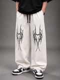 Alpha Tribe Baggy Sweatpants – Off White