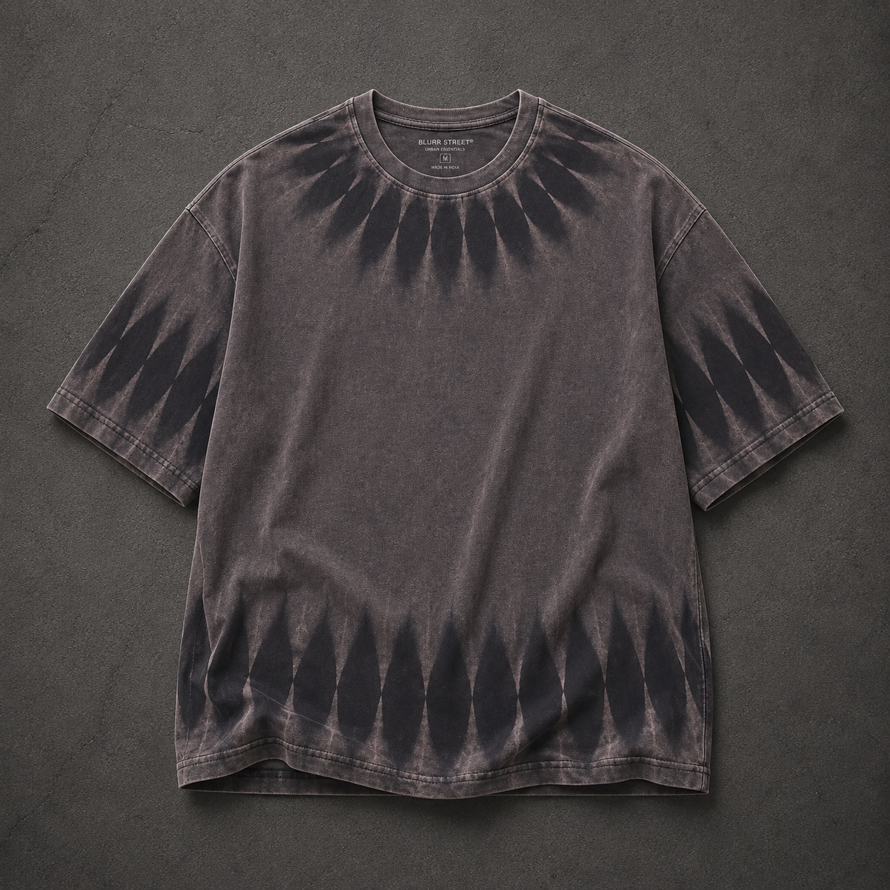 Shadow Wash Oversized T-Shirt | Vintage Acid Wash Streetwear Tee