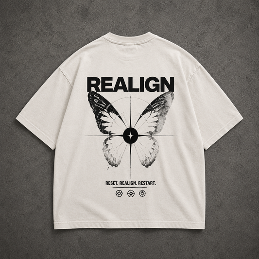 REALIGN Graphic Oversized T-Shirt – Vintage Off-White