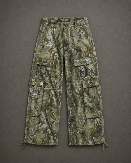 Streetwear Oversized Camo Cargo Pants – Utility Fit