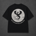 Dragon Oversized Black Graphic T-Shirt | Anime Streetwear Back Print Tee