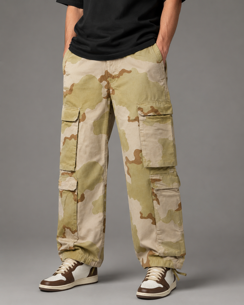 Desert Camo Multi-Pocket Cargo Pants
