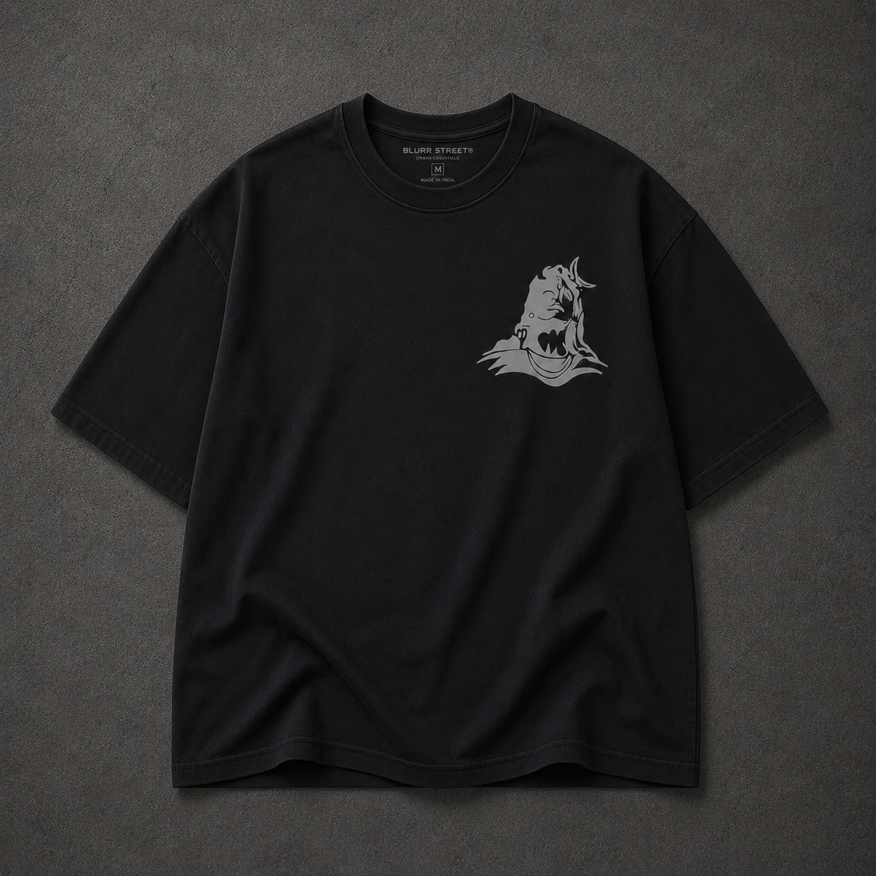 Protector of the Weak Oversized Anime T-Shirt | Premium Heavyweight Black Tee