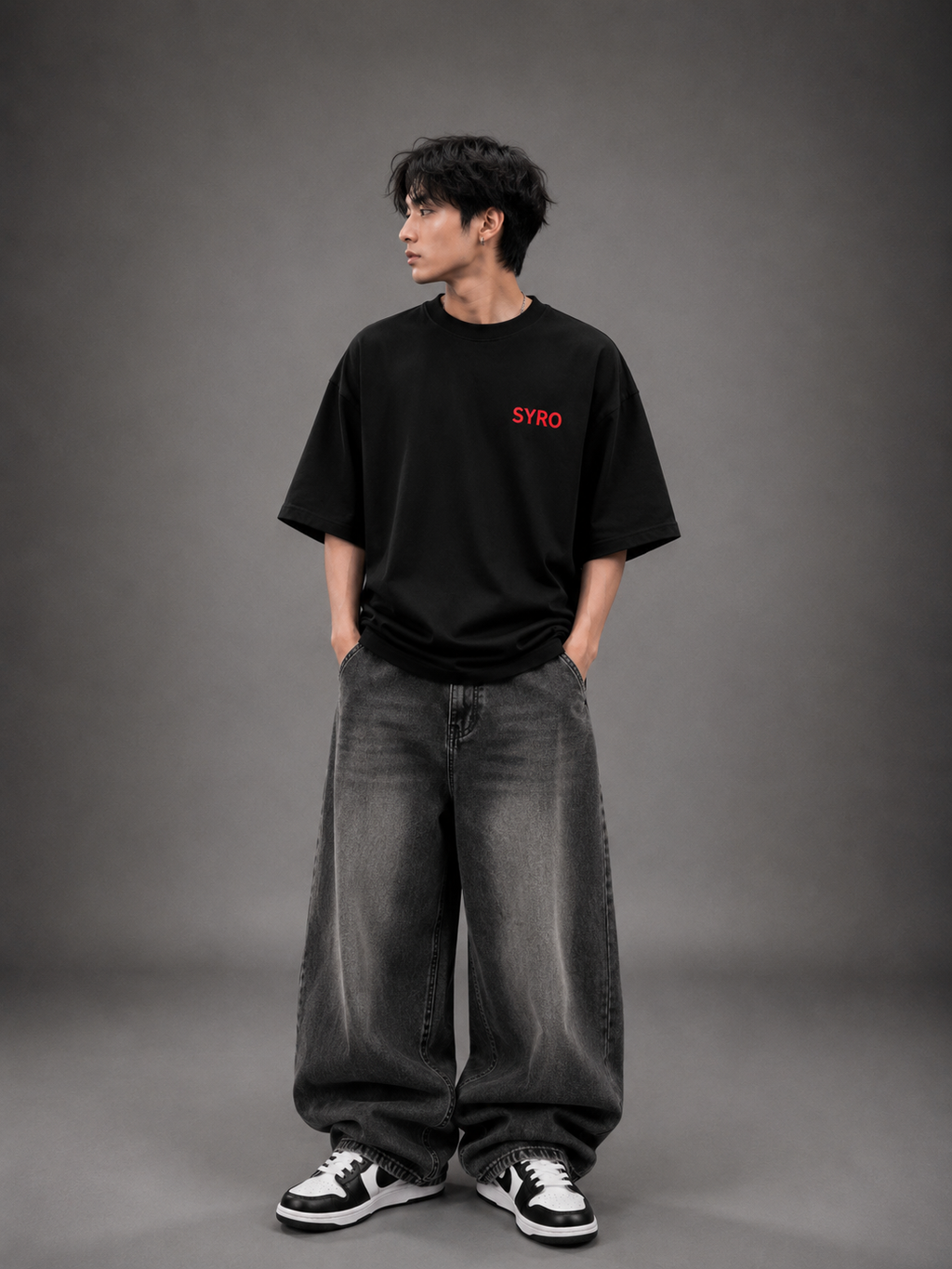 Silent Moves Oversized T-Shirt for Men | Heavyweight Streetwear Tee | BLURR STREET