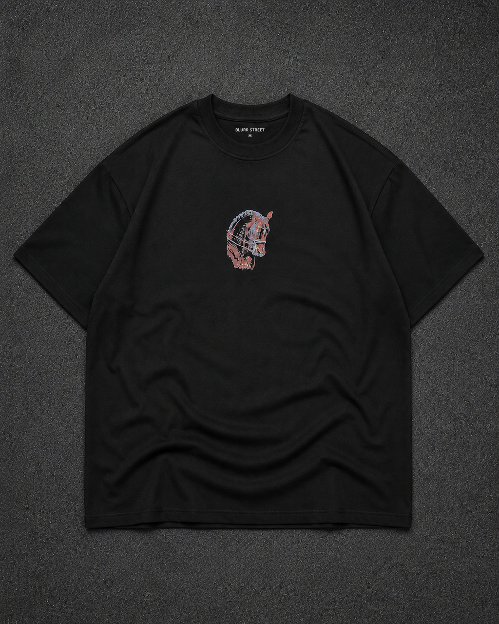 Untamed Oversized Graphic T-Shirt – Black
