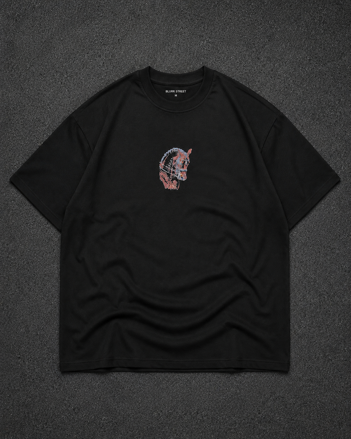 Untamed Oversized Graphic T-Shirt – Black