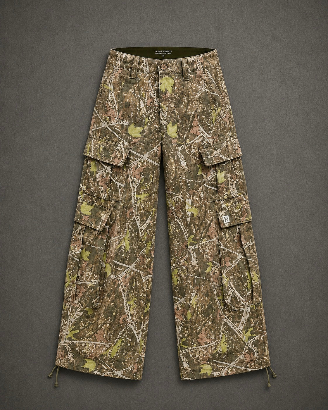 Streetwear Oversized Camo Cargo Pants – Utility Fit