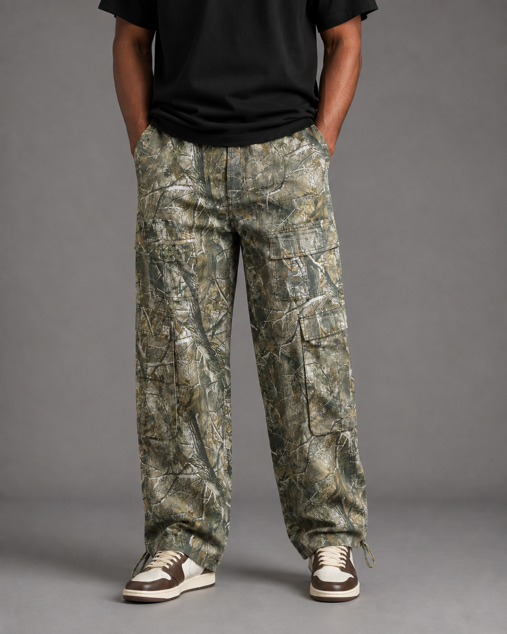 Forest Camo Utility Cargo Pants