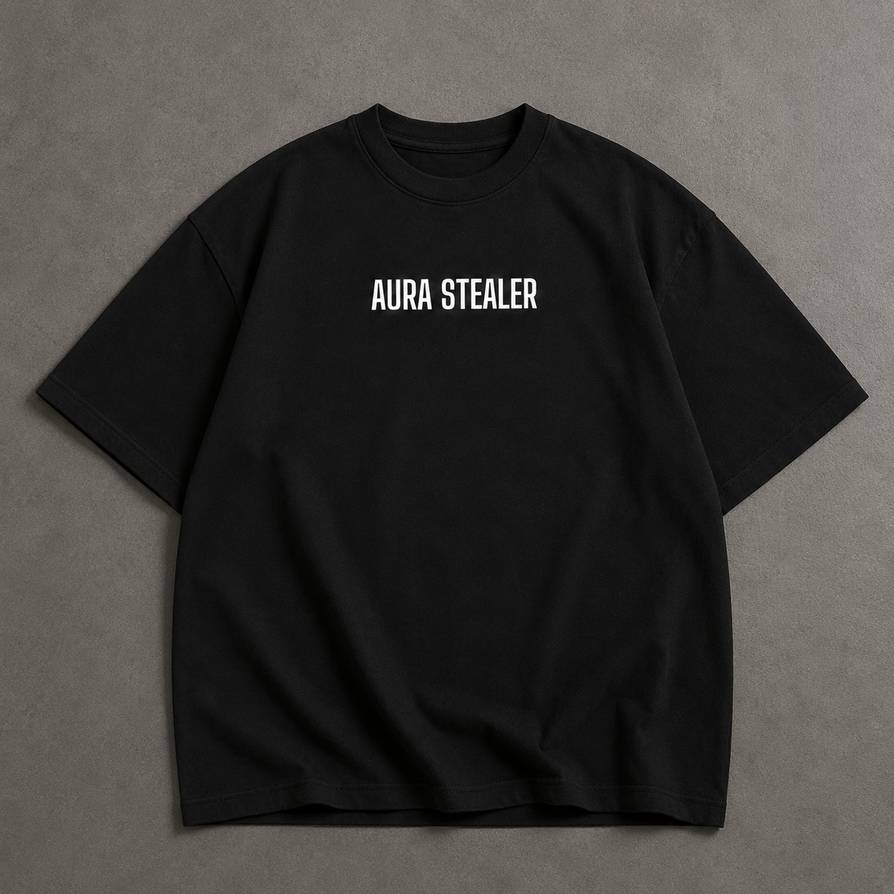 Graphic Oversized T-Shirt - Black