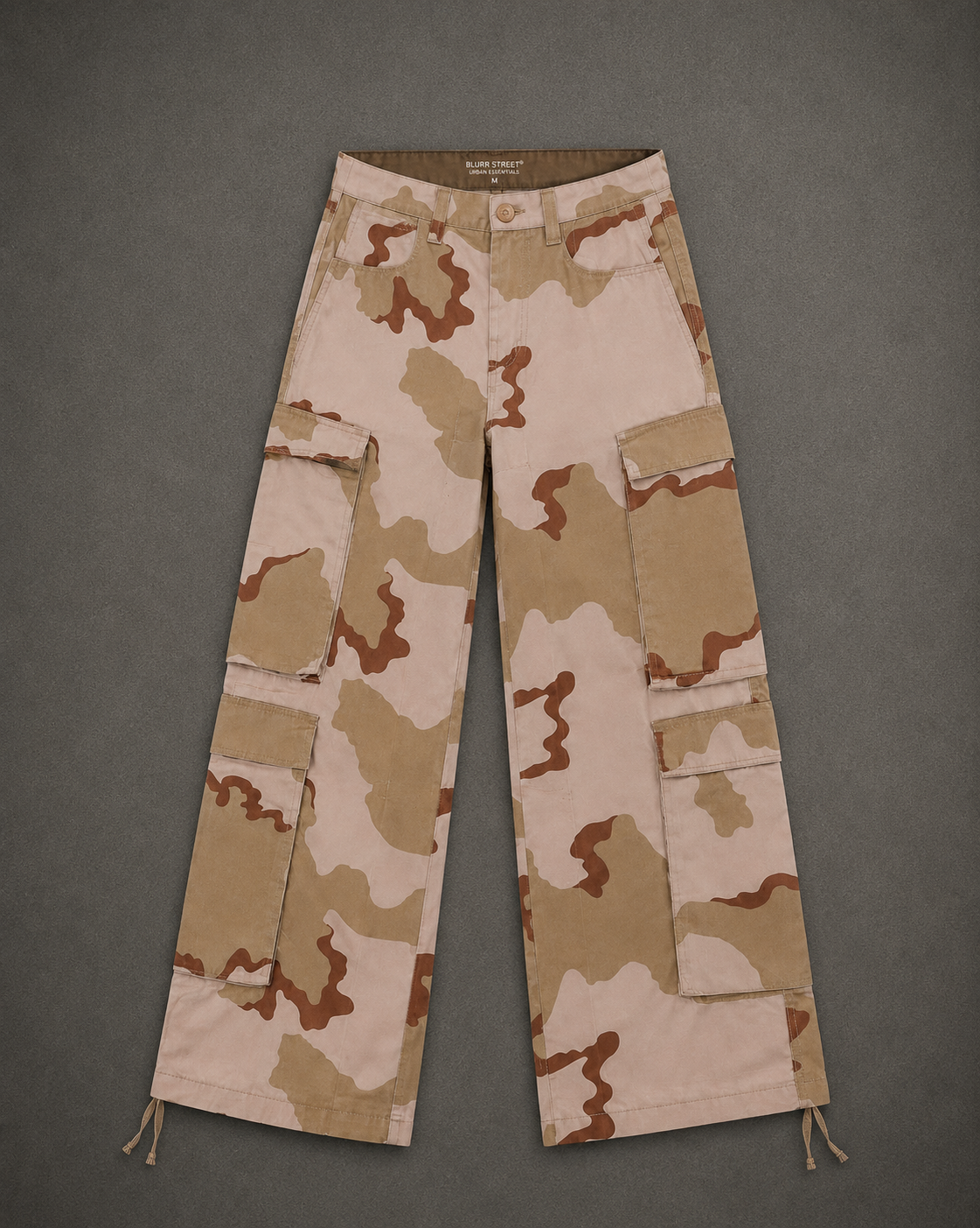 Streetwear Oversized Camo Cargo Pants - Utility Fit
