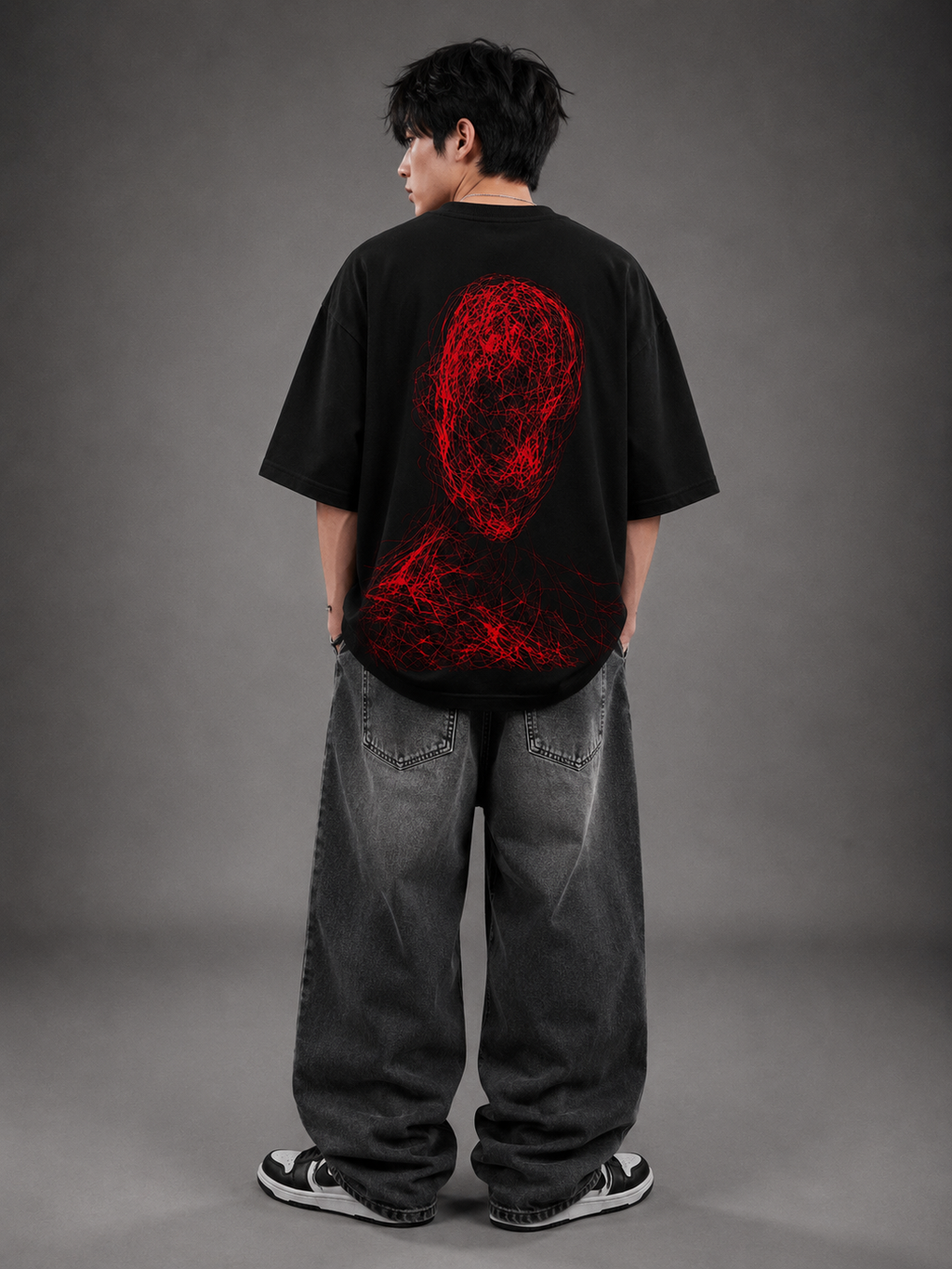 Silent Moves Oversized T-Shirt for Men | Heavyweight Streetwear Tee | BLURR STREET