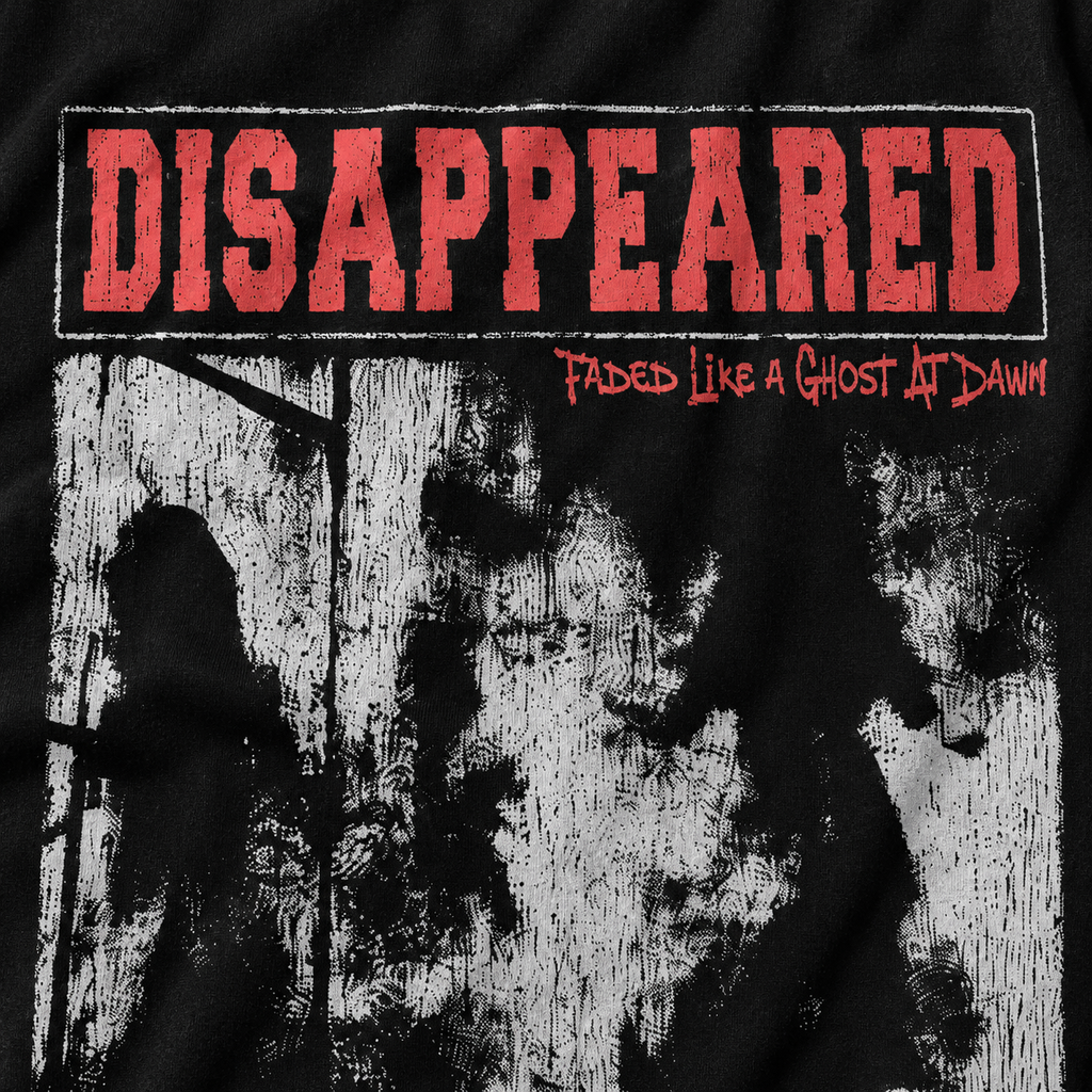 Disappeared Black Full Sleeve Boxy Fit T-Shirt