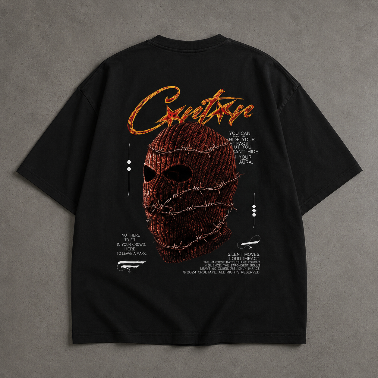 Graphic Oversized T-Shirt - Black