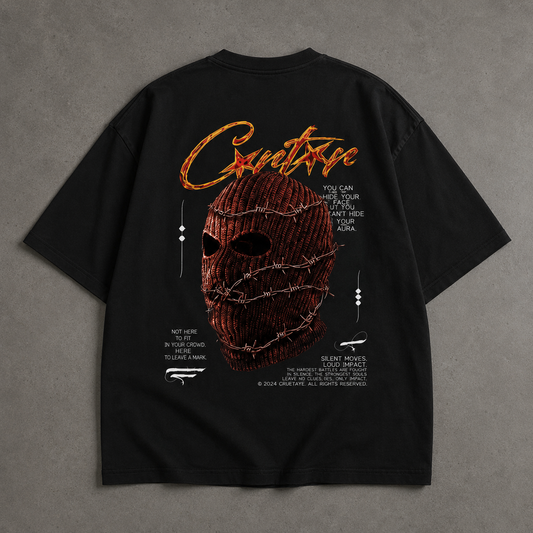 Graphic Oversized T-Shirt - Black