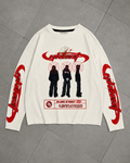 Blurr Street Waffle Sweatshirt – Off White