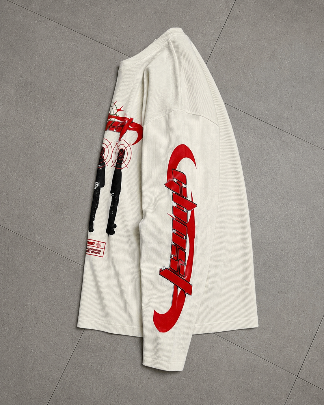Blurr Street Waffle Sweatshirt – Off White