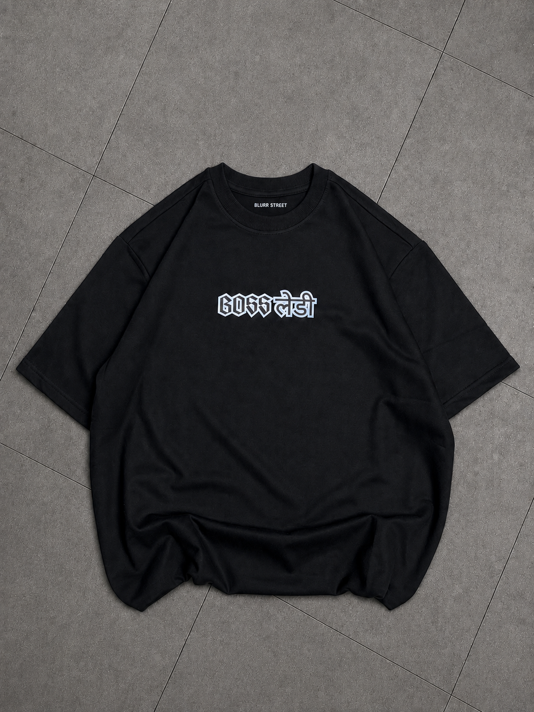 BOSS Lady Oversized Tee – Black