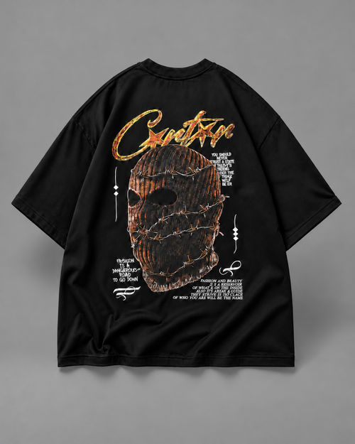 Aura Stealer Oversized T-Shirt – Black — tonal studio backdrop