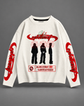 Blurr Street Waffle Sweatshirt – Off White — tonal studio background
