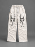 Gothic Tribal Baggy Sweatpants – Off White — tonal studio backdrop