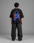Money Blossom Oversized Tee — tonal studio background