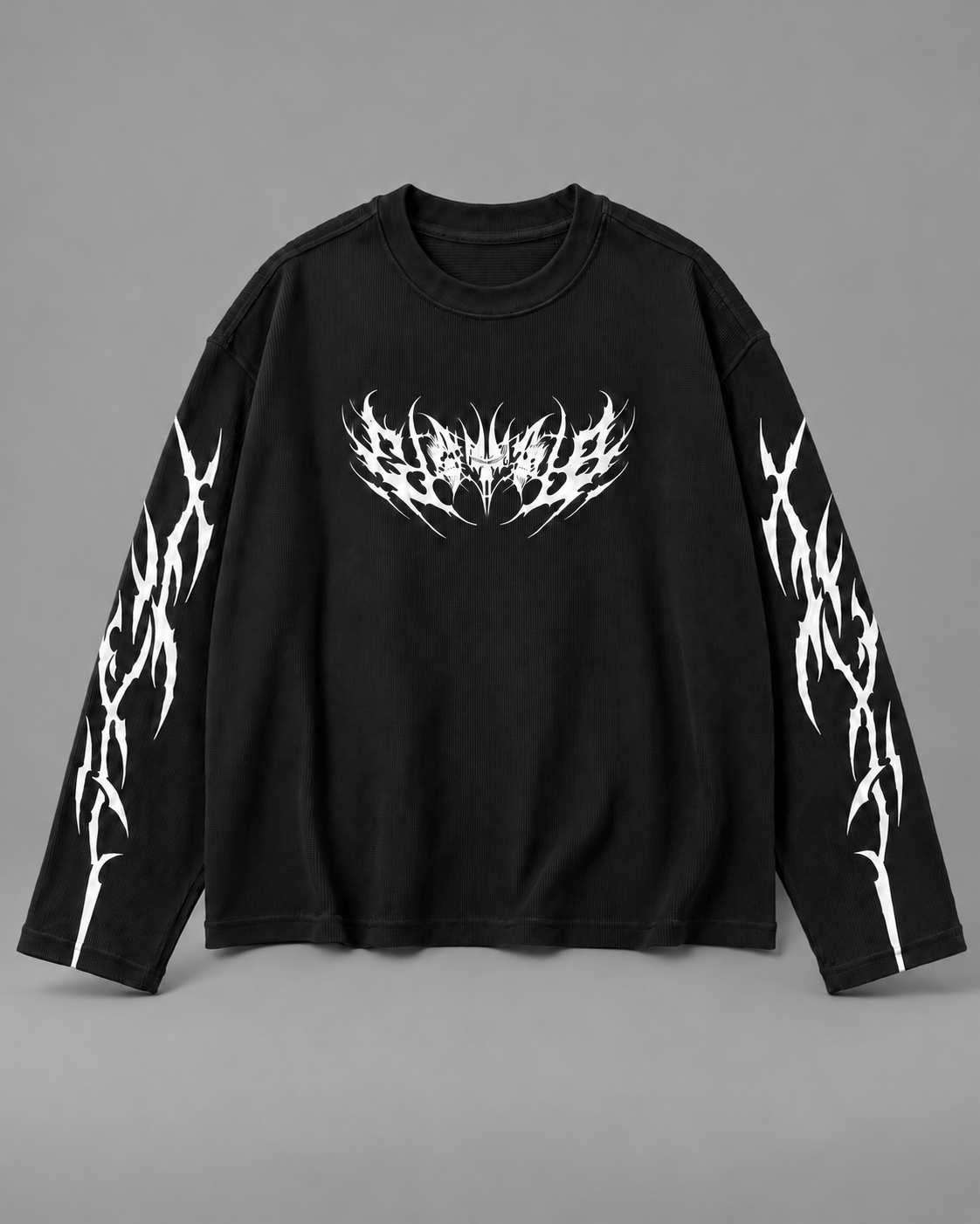 Tribal Waffle Tee – Black — tonal studio backdrop
