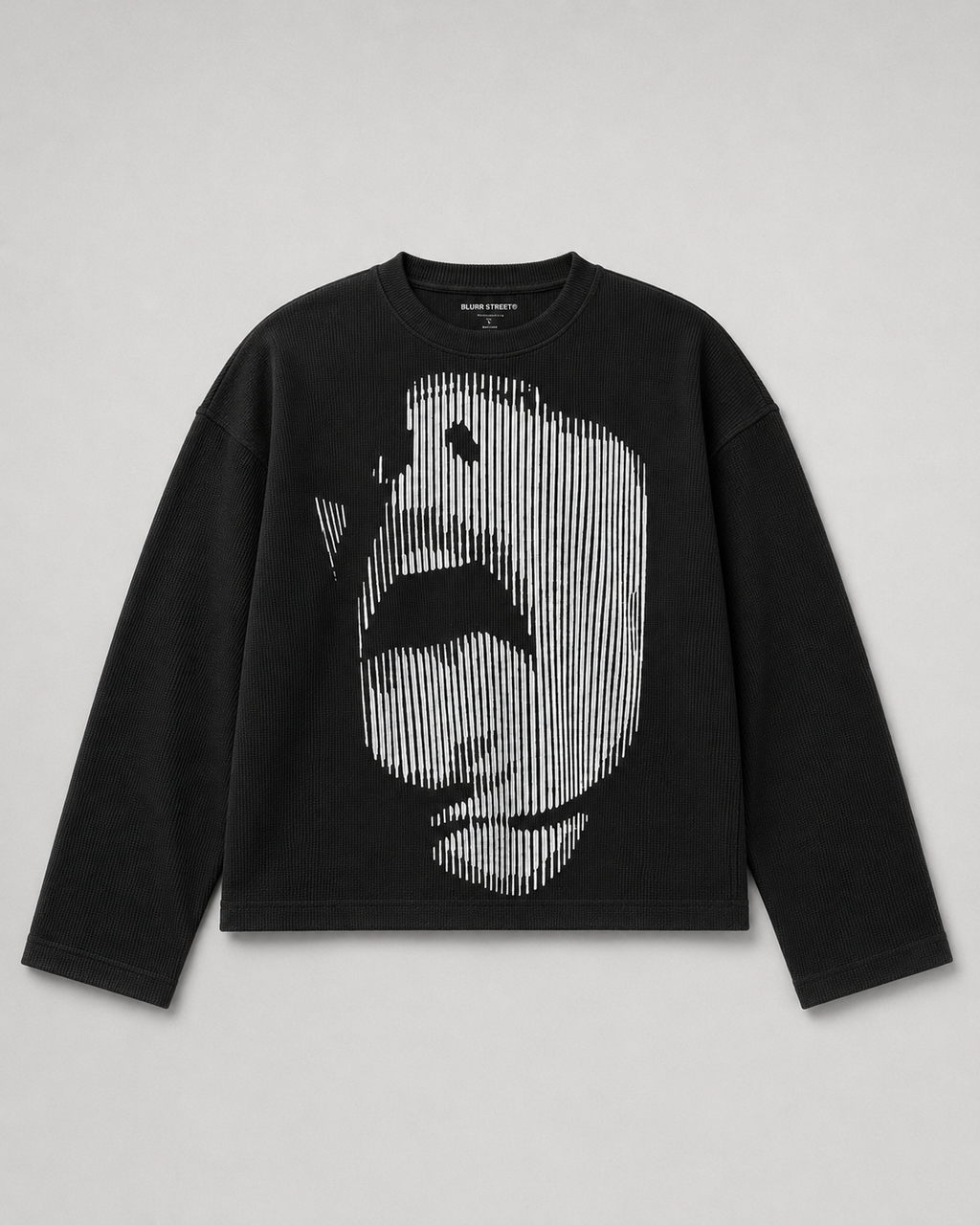 Distorted Face Waffle Tee