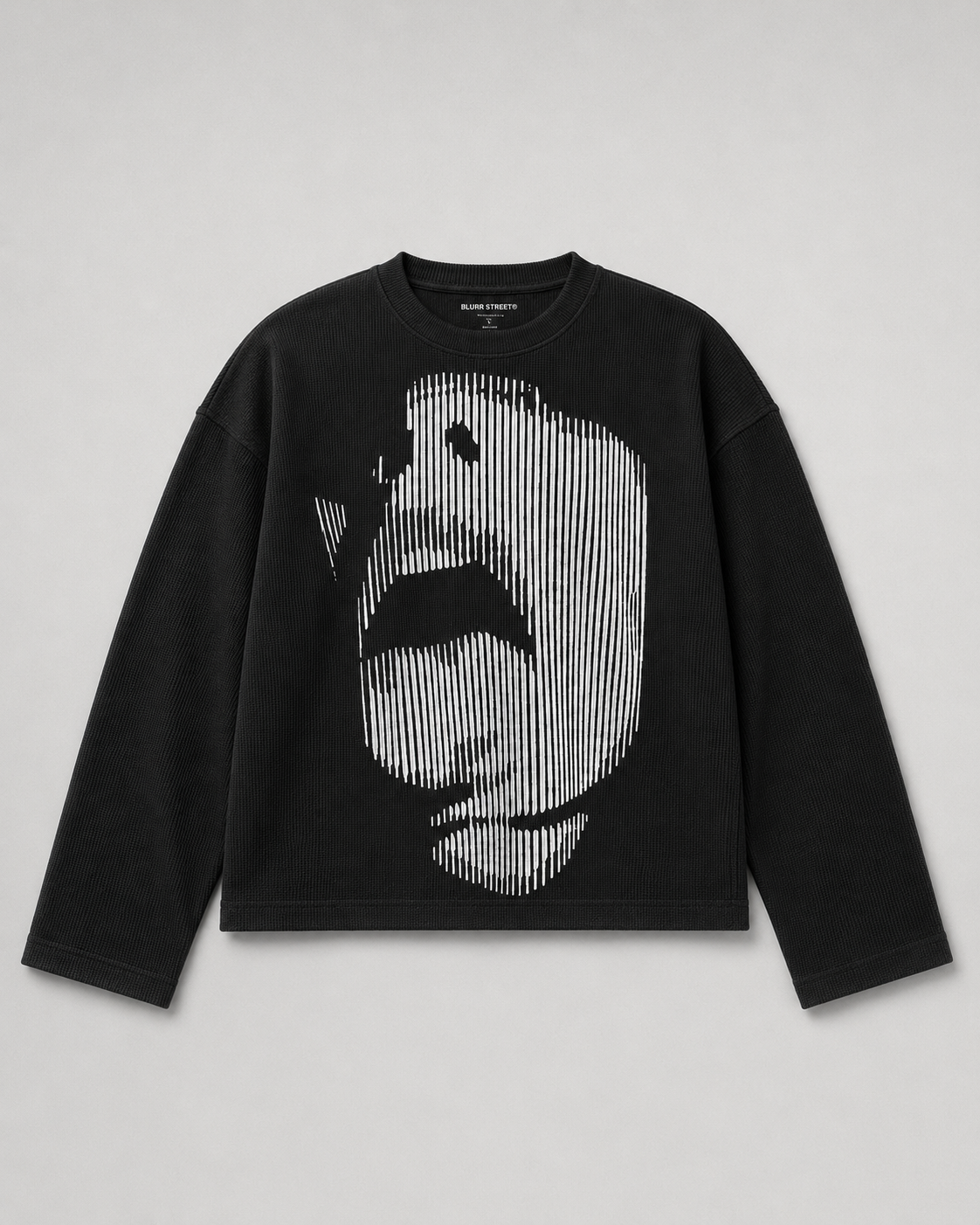 Distorted Face Waffle Tee