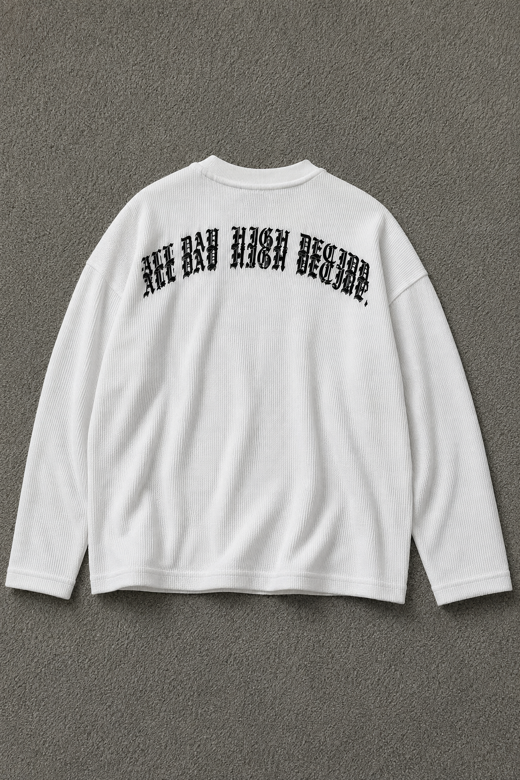 Aim High Waffle Tee – White